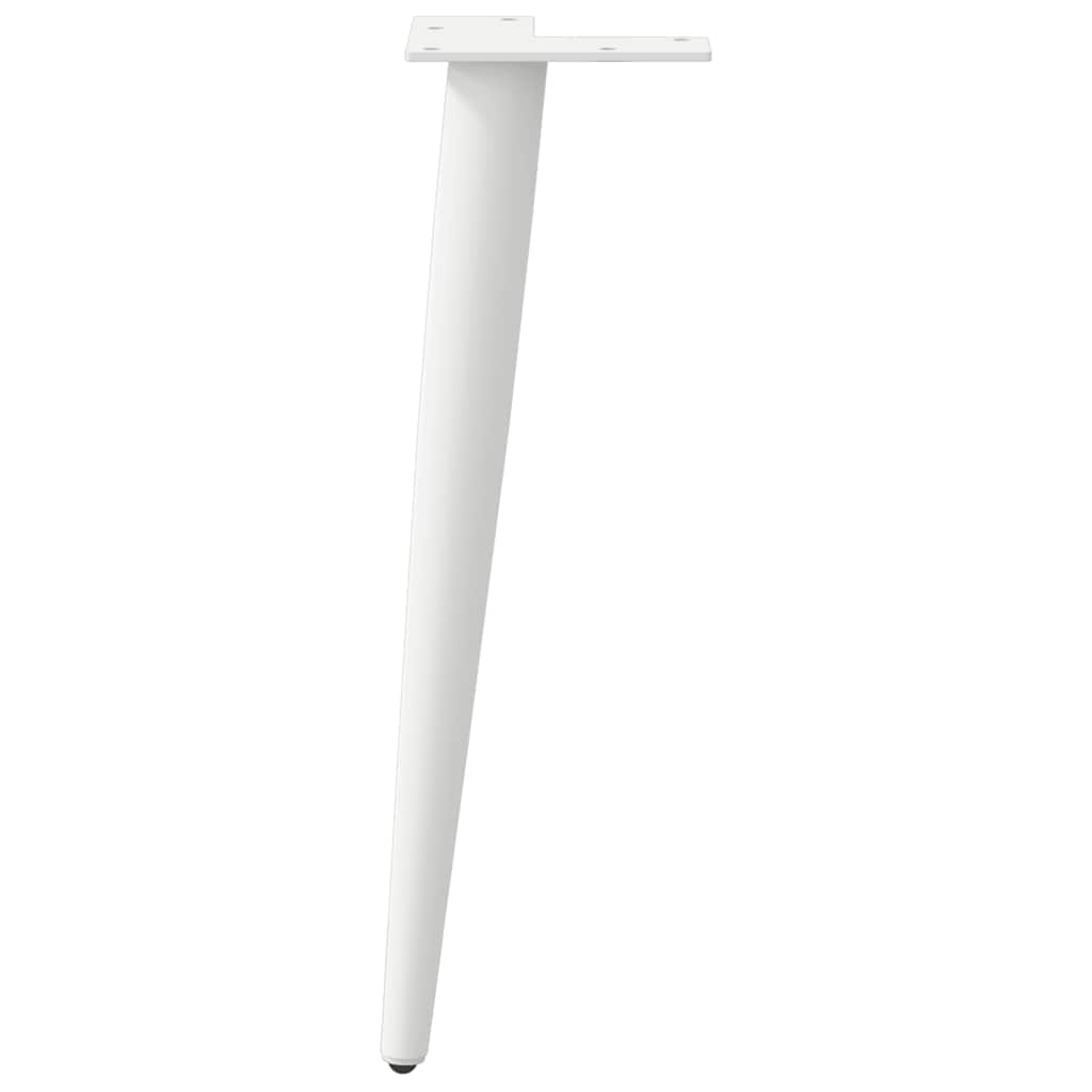 Salontafelpoten conische vorm 4 st 42-43 cm staal wit