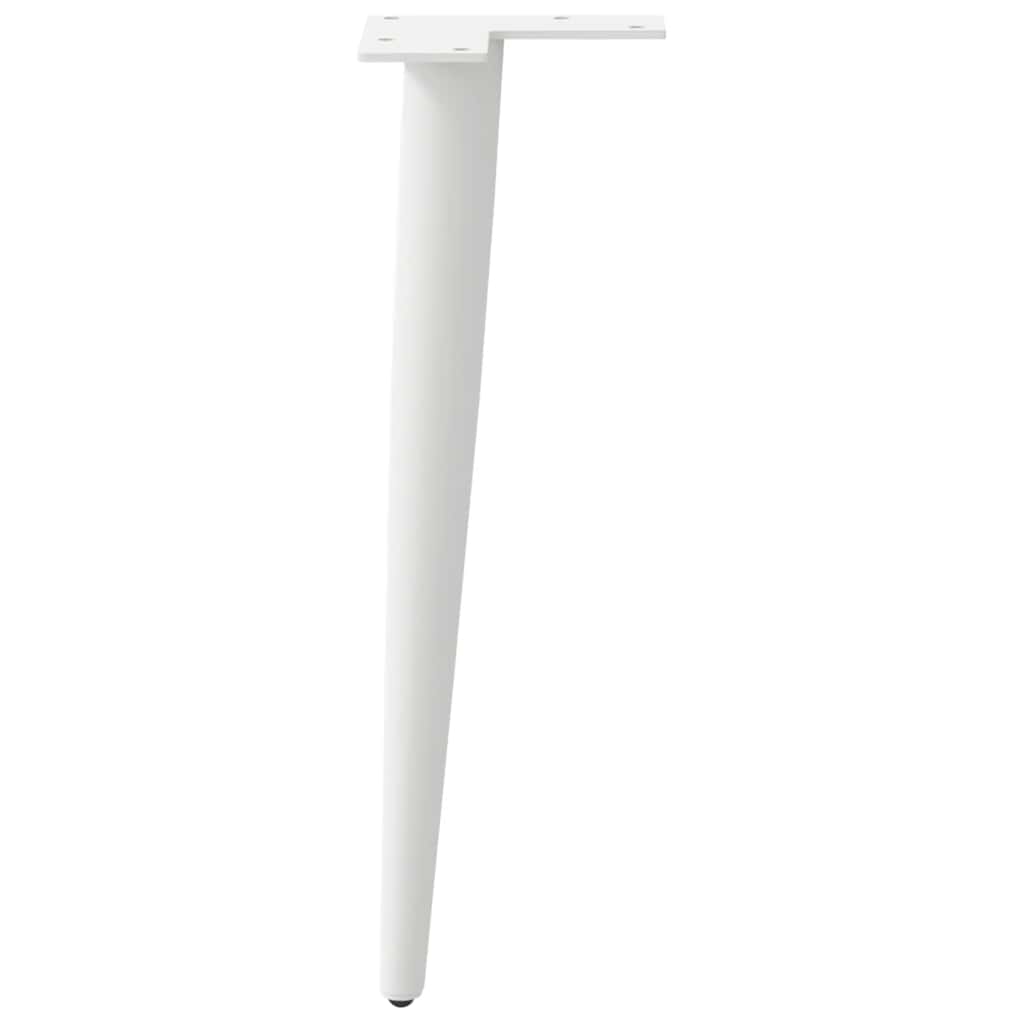 Salontafelpoten conische vorm 4 st 42-43 cm staal wit