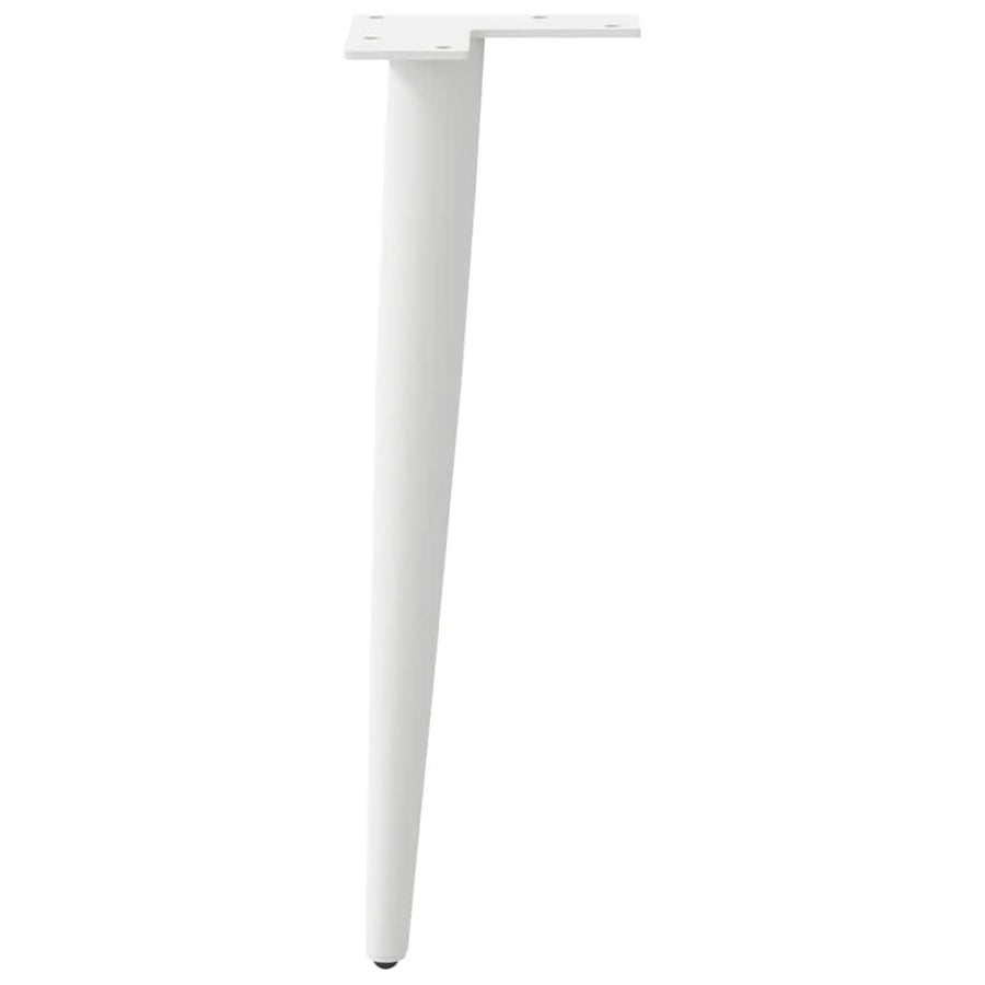 Salontafelpoten conische vorm 4 st 42-43 cm staal wit