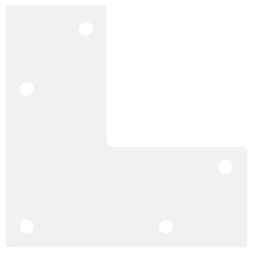 Salontafelpoten conische vorm 4 st 42-43 cm staal wit