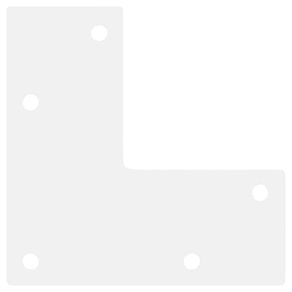 Salontafelpoten conische vorm 4 st 42-43 cm staal wit