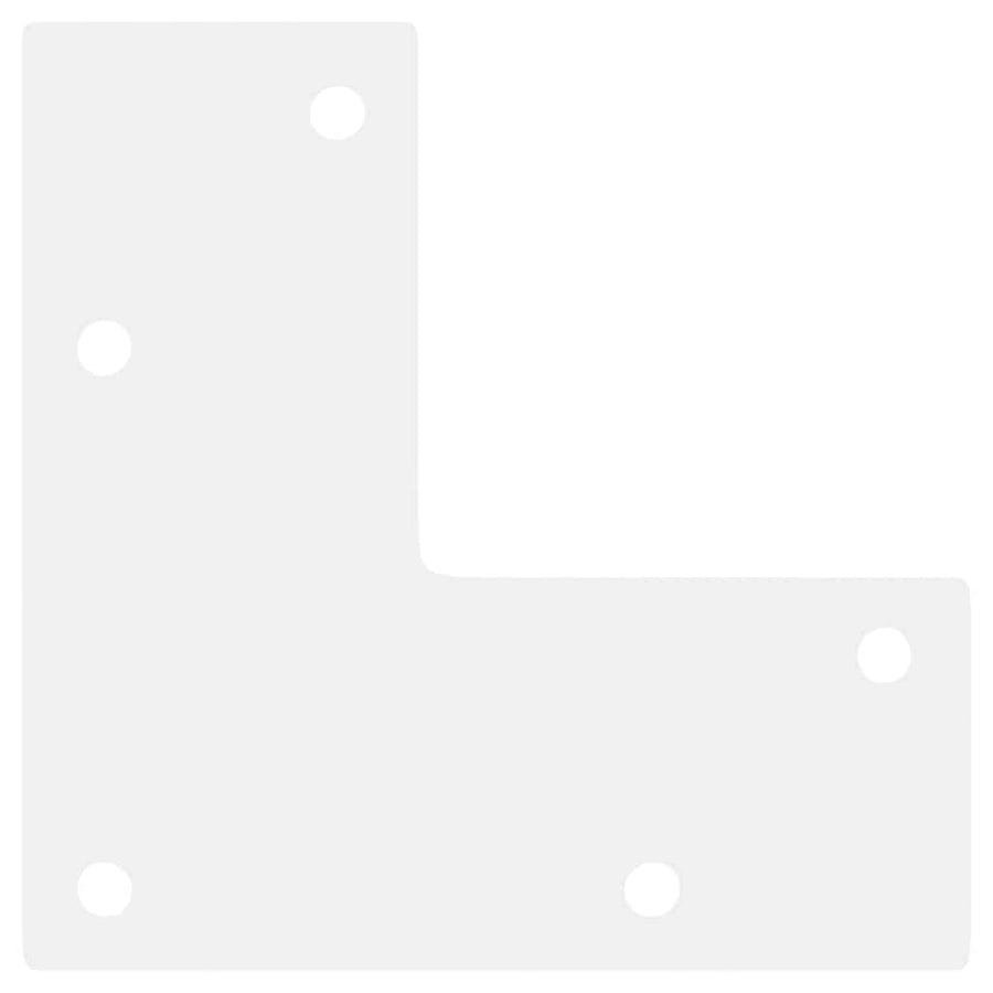 Salontafelpoten conische vorm 4 st 42-43 cm staal wit