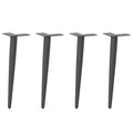 Salontafelpoten conische vorm 4 st 42-43 cm staal antraciet