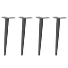 Salontafelpoten conisch 4 st 42-43 cm staal antraciet