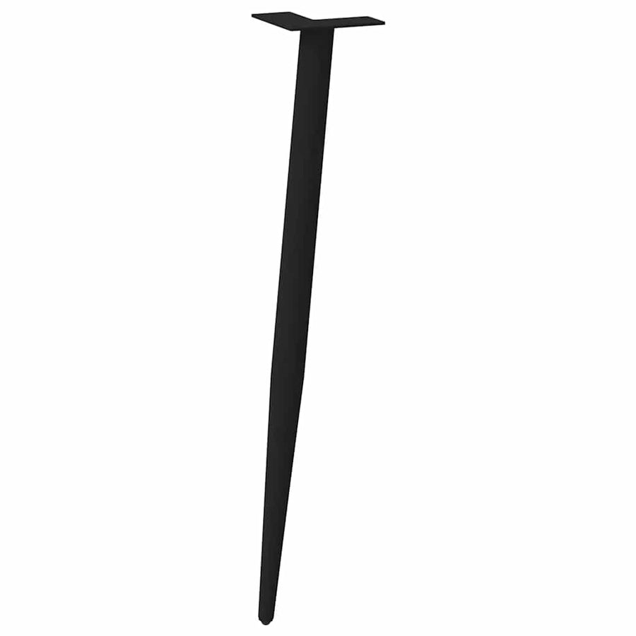 Salontafelpoten conische vorm 4 st 72-73 cm staal zwart