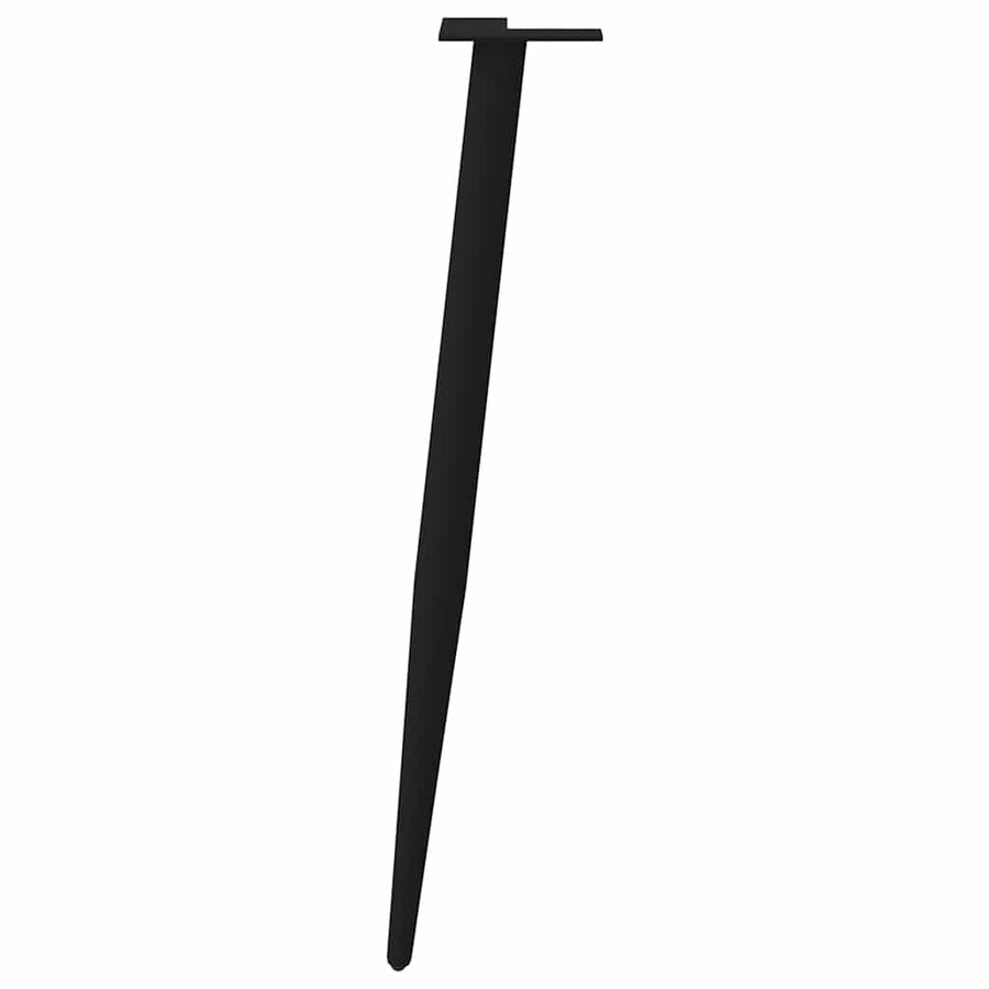 Salontafelpoten conische vorm 4 st 72-73 cm staal zwart