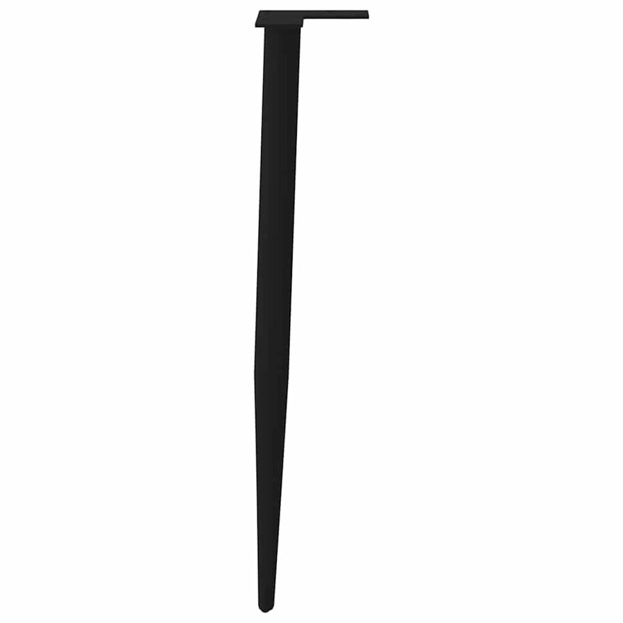 Salontafelpoten conische vorm 4 st 72-73 cm staal zwart