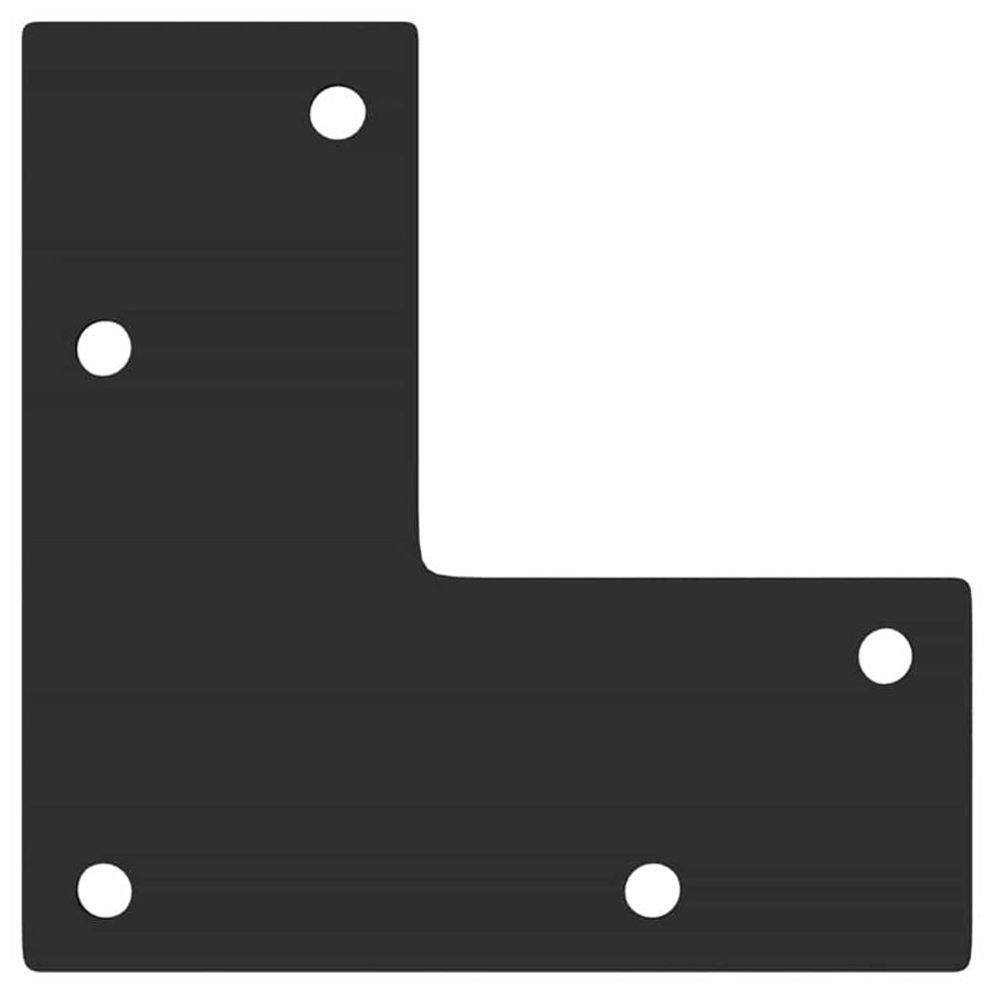 Salontafelpoten conische vorm 4 st 72-73 cm staal zwart