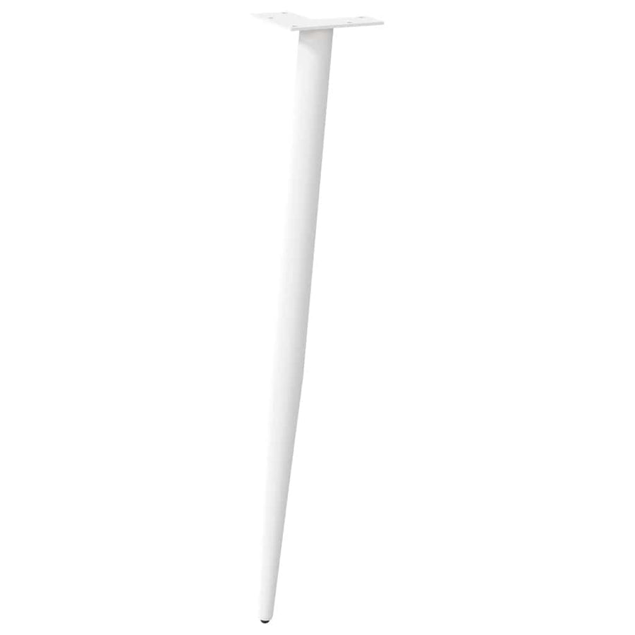 Salontafelpoten conische vorm 4 st 72-73 cm staal wit
