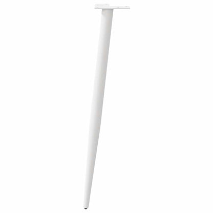 Salontafelpoten conische vorm 4 st 72-73 cm staal wit