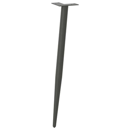 Salontafelpoten conische vorm 4 st 72-73 cm staal antraciet