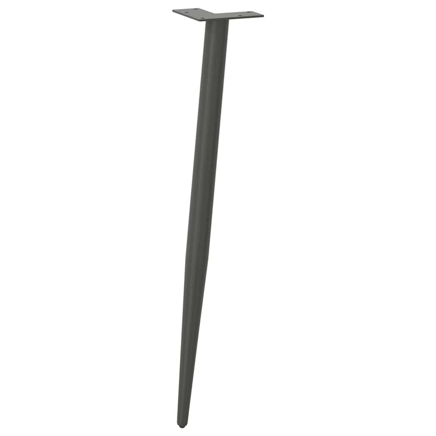 Salontafelpoten conische vorm 4 st 72-73 cm staal antraciet