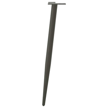 Salontafelpoten conische vorm 4 st 72-73 cm staal antraciet