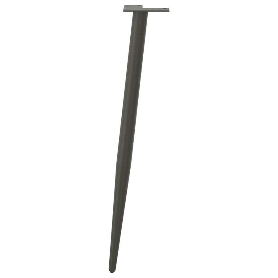 Salontafelpoten conische vorm 4 st 72-73 cm staal antraciet