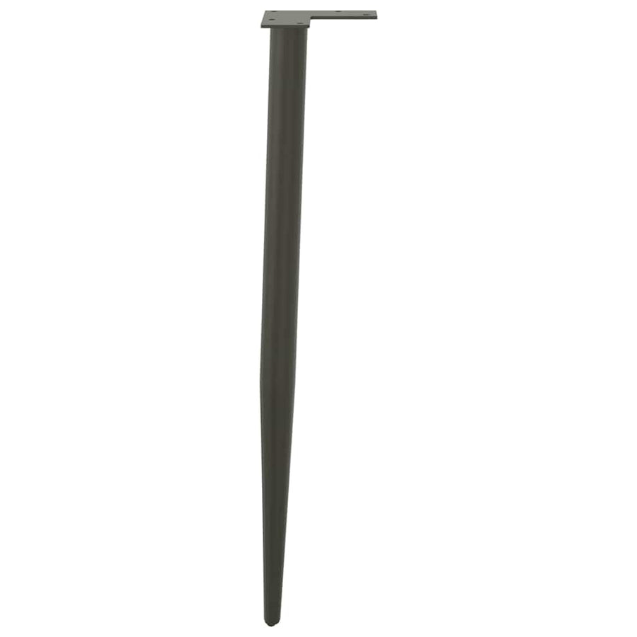 Salontafelpoten conische vorm 4 st 72-73 cm staal antraciet