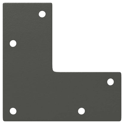 Salontafelpoten conische vorm 4 st 72-73 cm staal antraciet