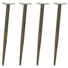 Console table legs conical shape 4 pcs 72-73 cm steel natural