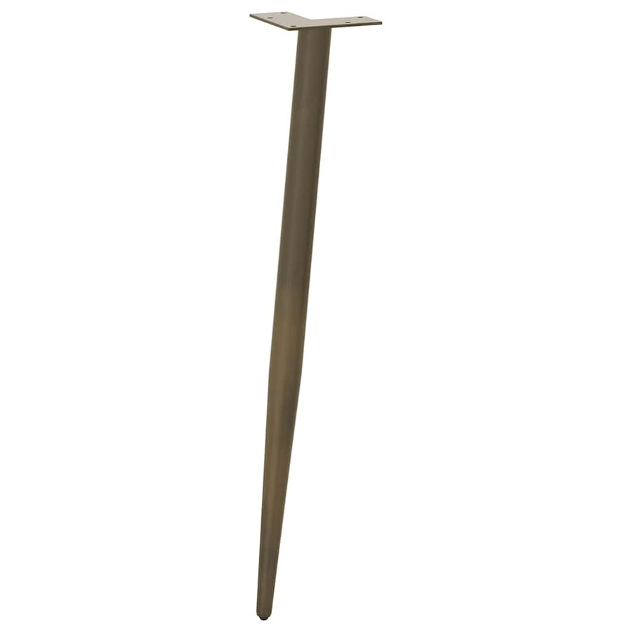 Salontafelpoten conische vorm 4 st 72-73 cm staal naturel