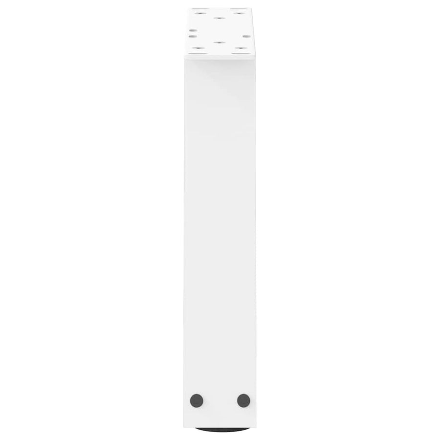 Eettafelpoten 2 st V-vormig 30x(30-31,3) cm staal wit