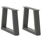 Coffee table legs 2 pcs V-shaped 30x(30-31.3) cm steel anthracite