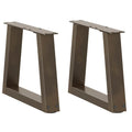 Salontafelpoten 2 st V-vormig 30x(30-31,3) cm staal naturel