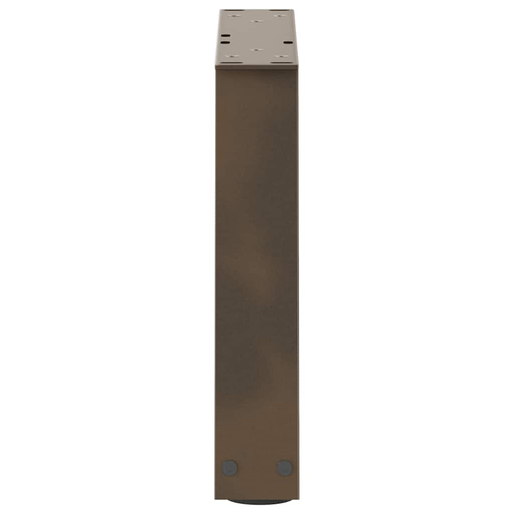 Eettafelpoten 2 st V-vormig 30x(30-31,3) cm staal naturel