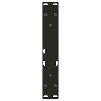 Eettafelpoten 2 st V-vormig 40x(30-31,3) cm staal zwart
