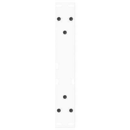 Eettafelpoten 2 st V-vormig 40x(30-31,3) cm staal wit
