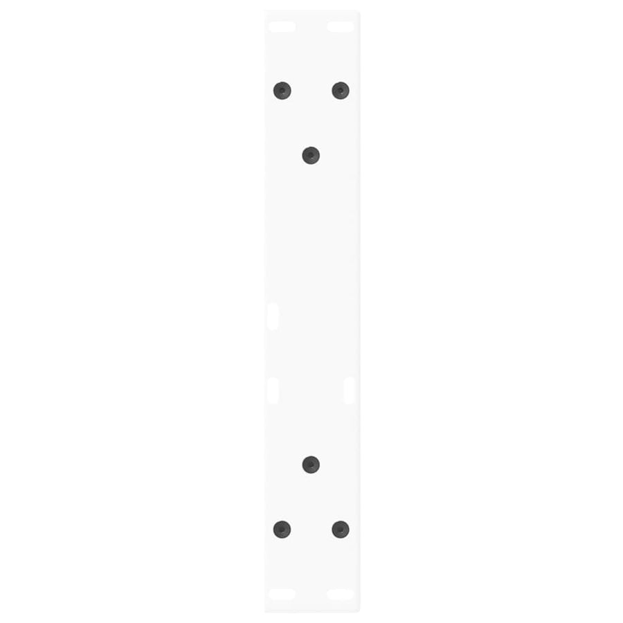 Eettafelpoten 2 st V-vormig 40x(30-31,3) cm staal wit
