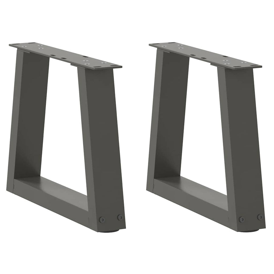 Salontafelpoten V-Vormig 40X(30-31,3) Cm Staal Antraciet 2 40 x (30-31.3) cm