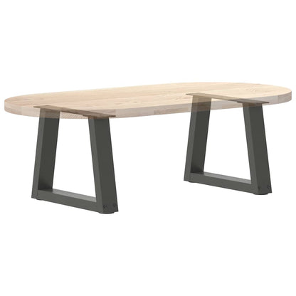 Salontafelpoten V-Vormig 40X(30-31,3) Cm Staal Antraciet 2 40 x (30-31.3) cm