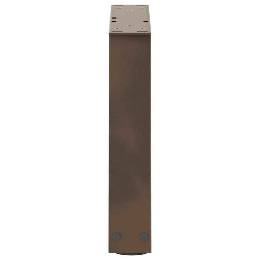 Eettafelpoten 2 st V-vormig 40x(30-31,3) cm staal naturel