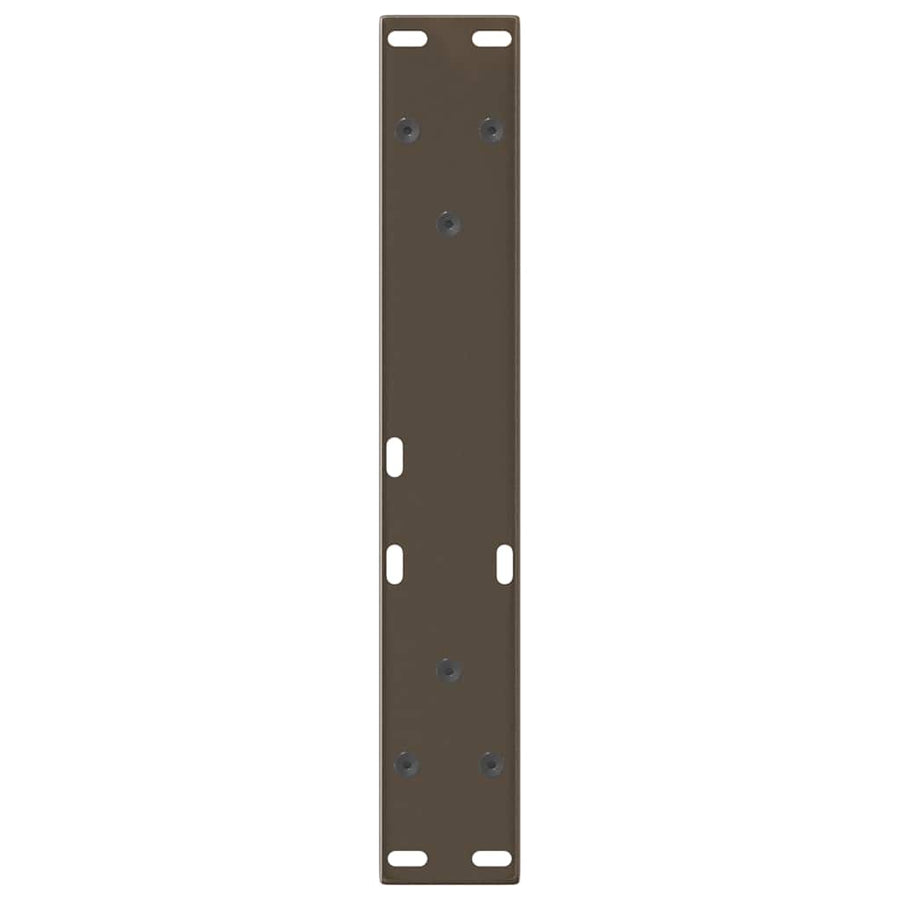 Eettafelpoten 2 st V-vormig 40x(30-31,3) cm staal naturel