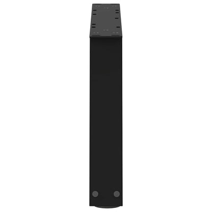 Eettafelpoten 2 st V-vormig 50x(30-31,3) cm staal zwart