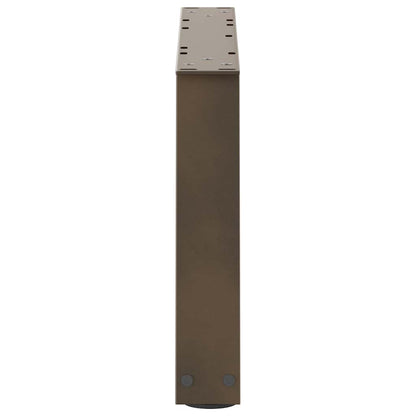 Eettafelpoten 2 st V-vormig 50x(30-31,3) cm staal naturel