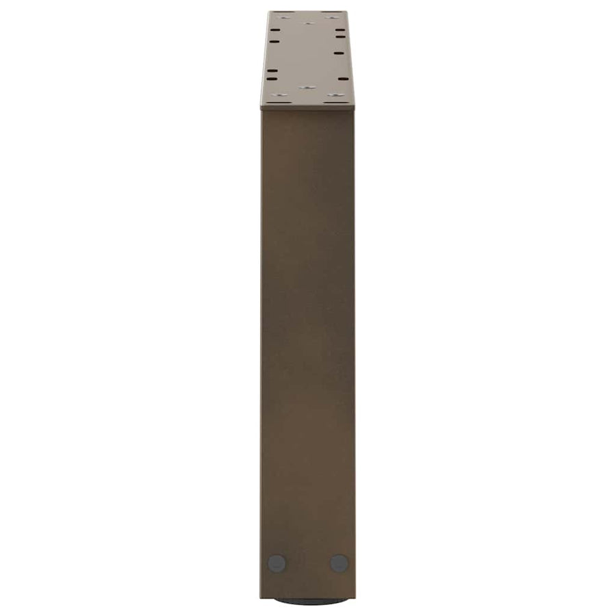 Eettafelpoten 2 st V-vormig 50x(30-31,3) cm staal naturel