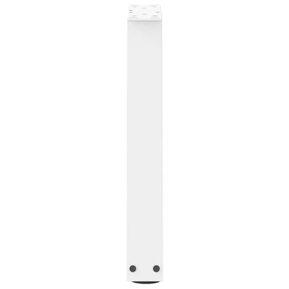 Eettafelpoten 2 st V-vormig 28x(42-43,3) cm staal wit