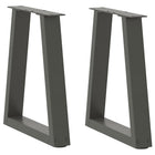 Coffee table legs 2 pcs V-shaped 28x(42-43.3) cm steel anthracite
