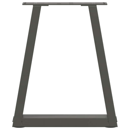 Eettafelpoten 2 st V-vormig 28x(42-43,3) cm staal antraciet