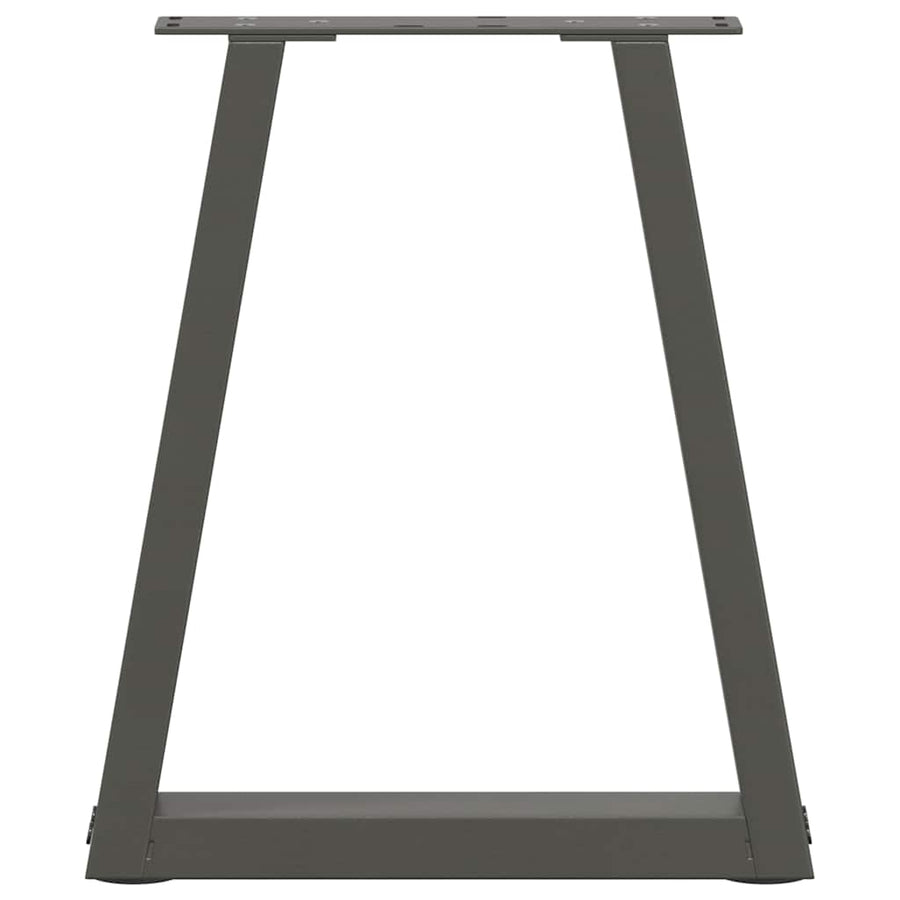 Eettafelpoten 2 st V-vormig 28x(42-43,3) cm staal antraciet