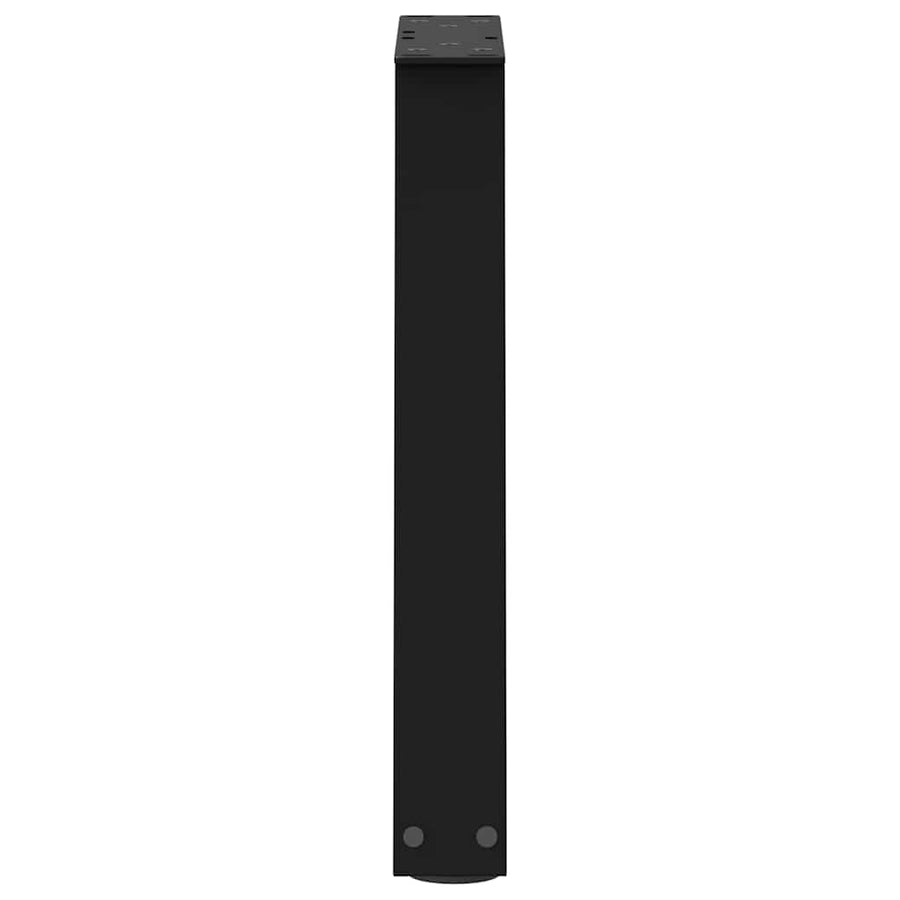 Eettafelpoten 2 st V-vormig 38x(42-43,3) cm staal zwart