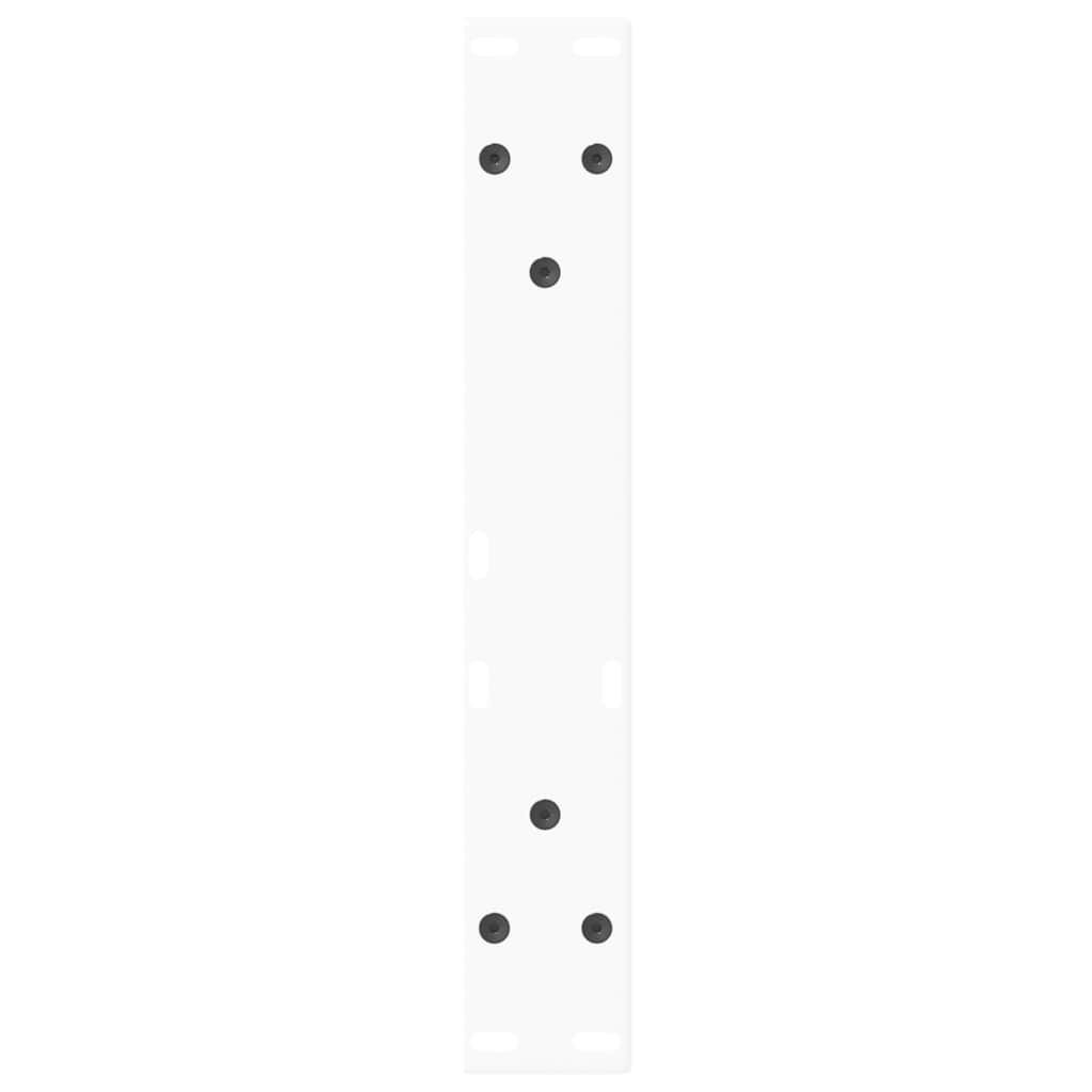 Salontafelpoten V-Vormig 38X(42-43,3) Cm Staal Wit 38 x (42-43.3) cm