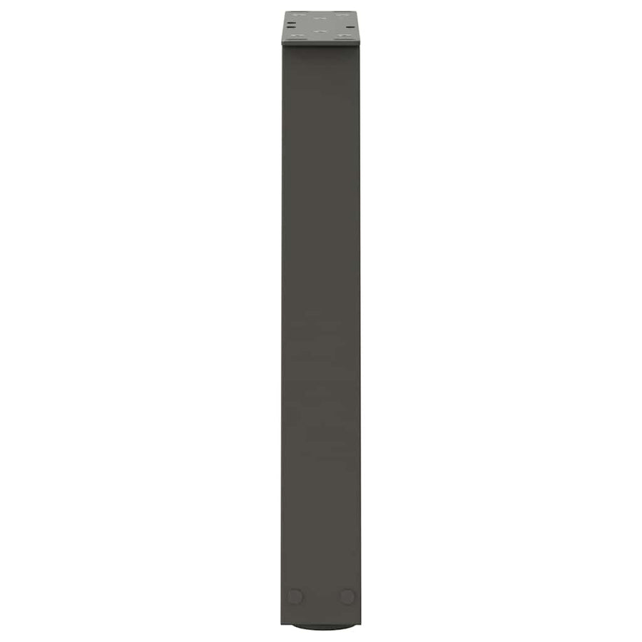 Eettafelpoten 2 st V-vormig 38x(42-43,3) cm staal antraciet