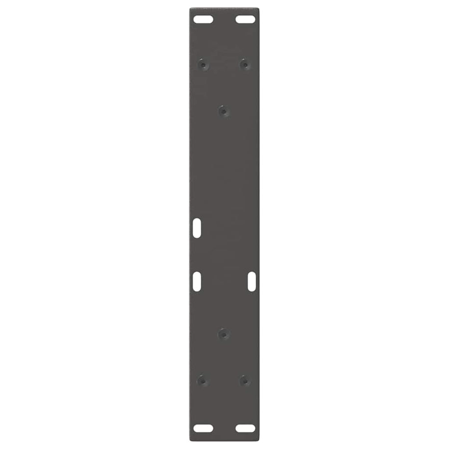 Eettafelpoten 2 st V-vormig 38x(42-43,3) cm staal antraciet
