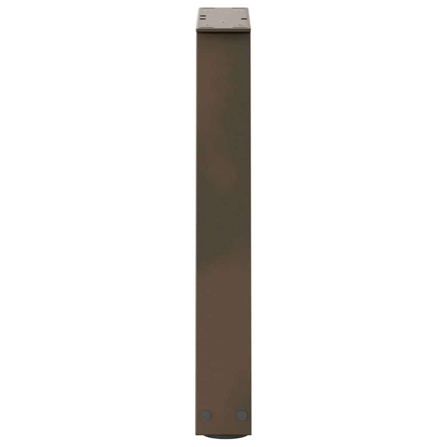Eettafelpoten 2 st V-vormig 38x(42-43,3) cm staal naturel