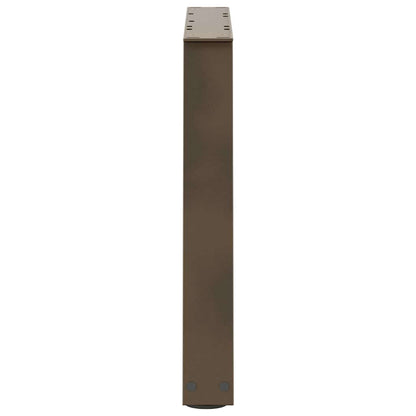 Eettafelpoten 2 st V-vormig 50x(42-43,3) cm staal naturel