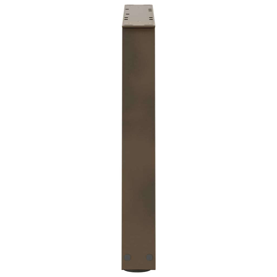 Eettafelpoten 2 st V-vormig 50x(42-43,3) cm staal naturel