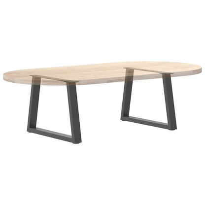 Eettafelpoten 2 st V-vormig 60x(42-43,3) cm staal antraciet