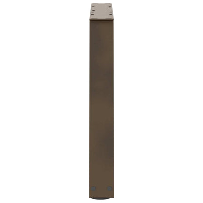 Eettafelpoten 2 st V-vormig 60x(42-43,3) cm staal naturel
