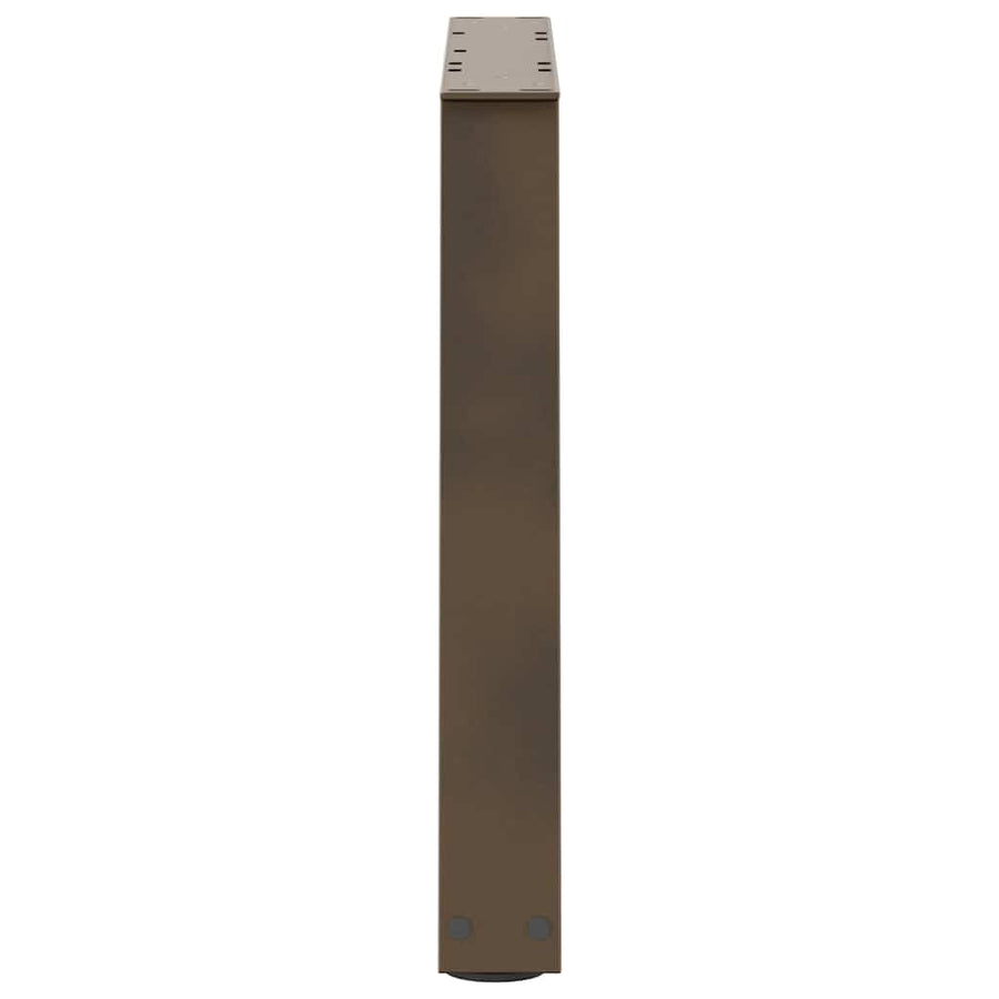 Eettafelpoten 2 st V-vormig 60x(42-43,3) cm staal naturel
